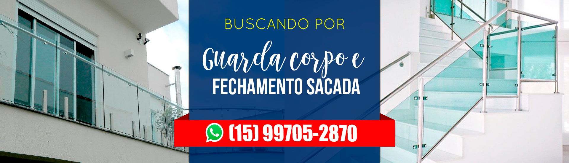 GUARDA CORPO DE VIDRO